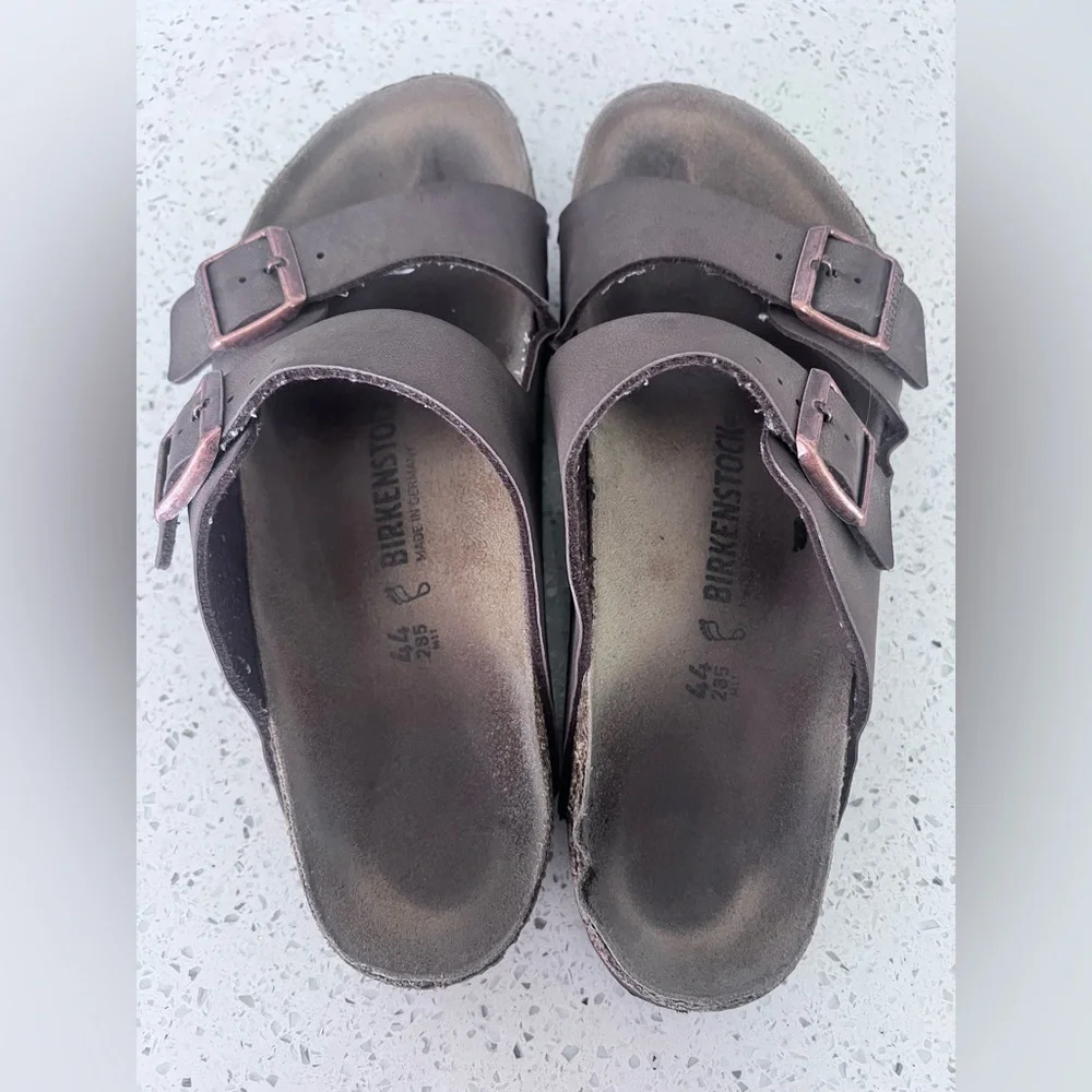 Birkenstock Men's Arizona Sandals Tan Brown GUC Size 10 44 - Picture 3 of 8